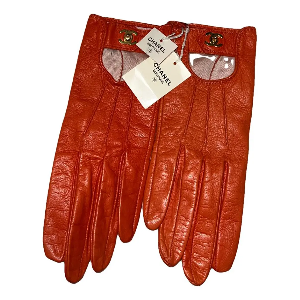 Leather gloves Chanel - Vintage