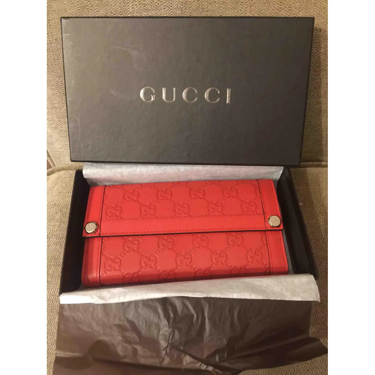 Continental leather wallet Gucci