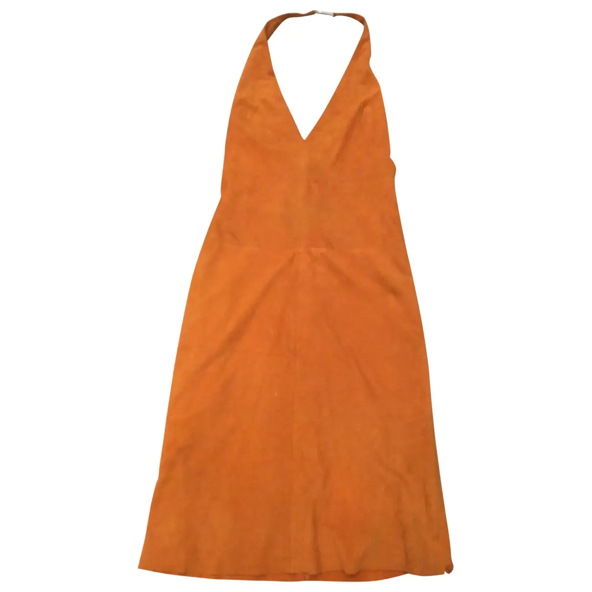 Orange Leather Dress RALPH LAUREN SPORT - Vintage