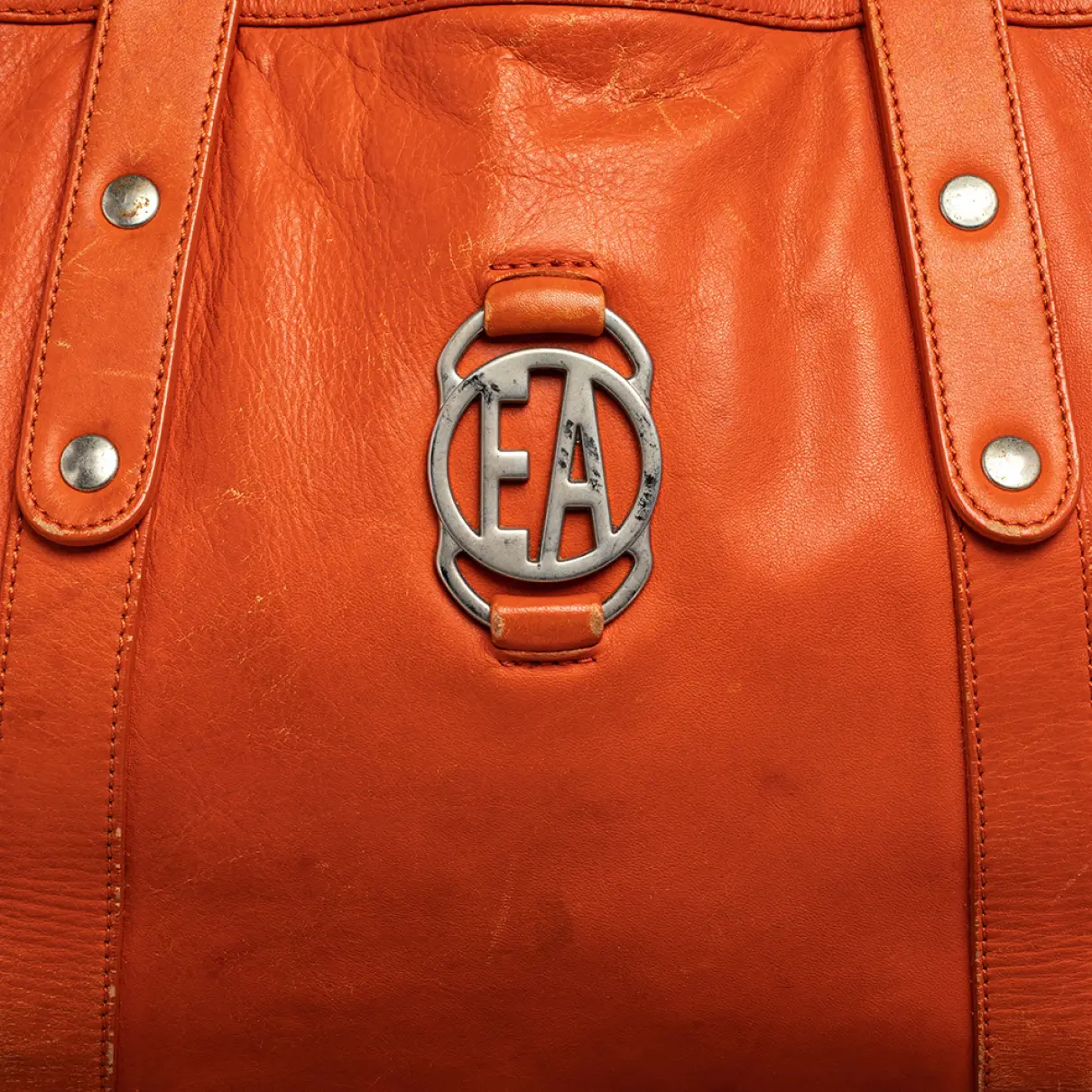 Leather travel bag Emporio Armani