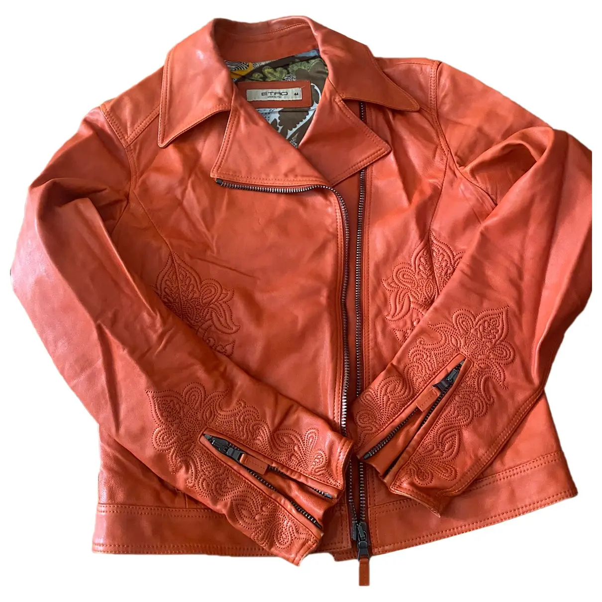 Leather biker jacket Etro
