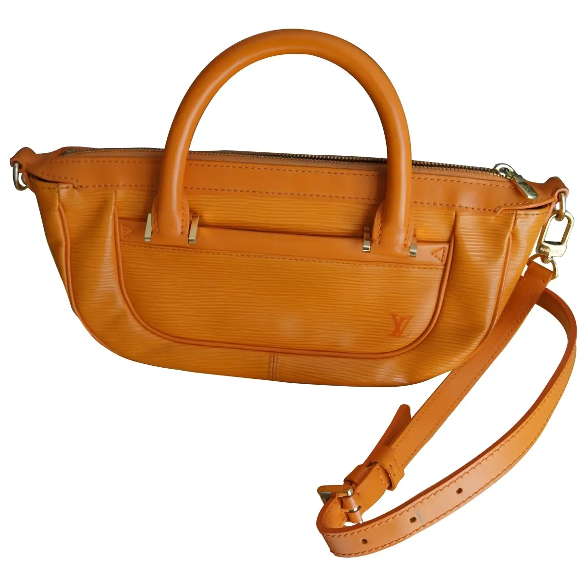 Orange Leather Handbag Louis Vuitton