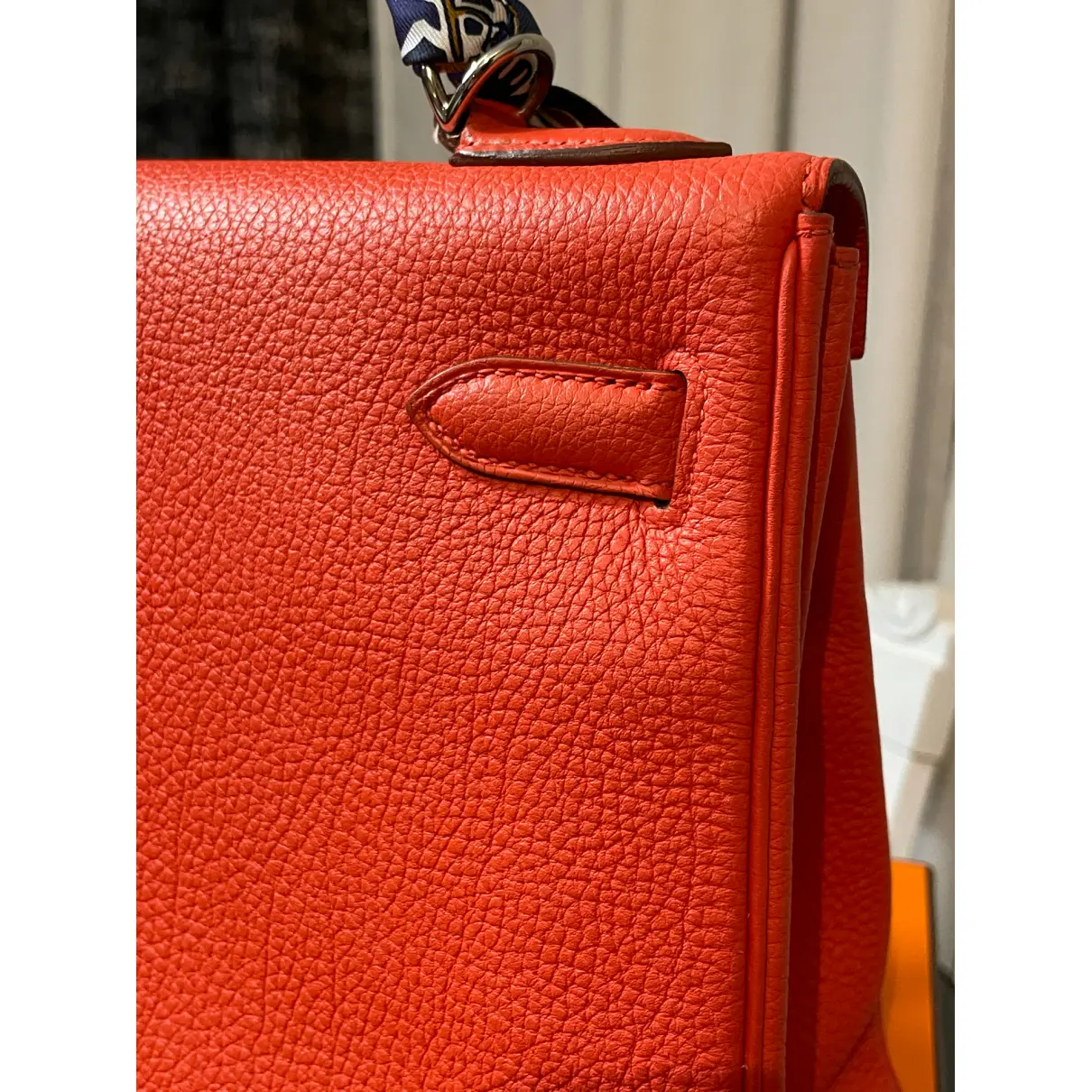 Kelly 32 leather handbag Hermès