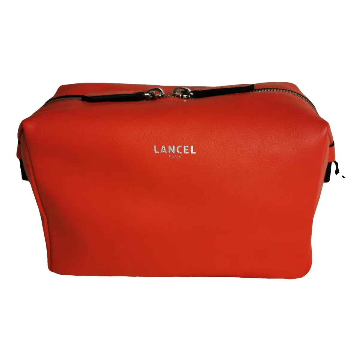 Leather clutch bag Lancel