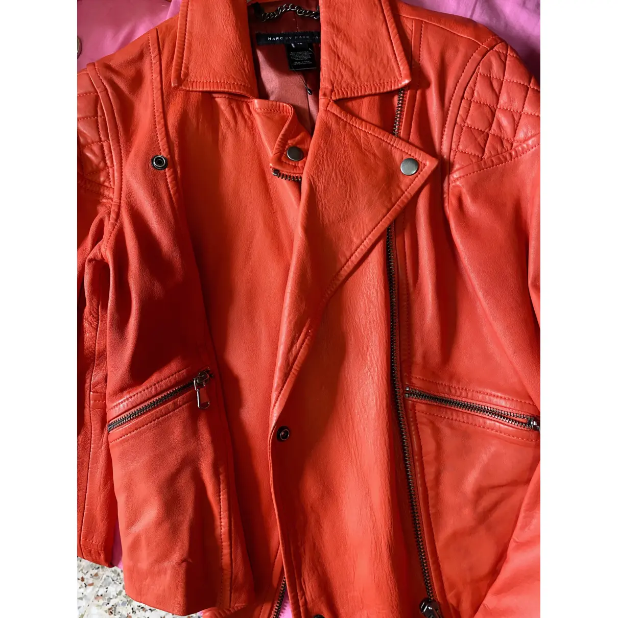 Leather jacket Marc by Marc Jacobs