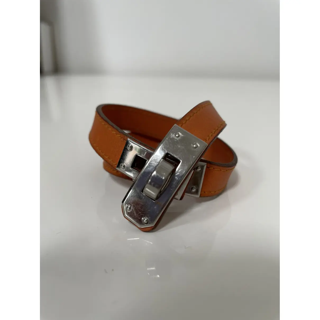 Buy Hermès Mini Kelly Double Tour leather bracelet online
