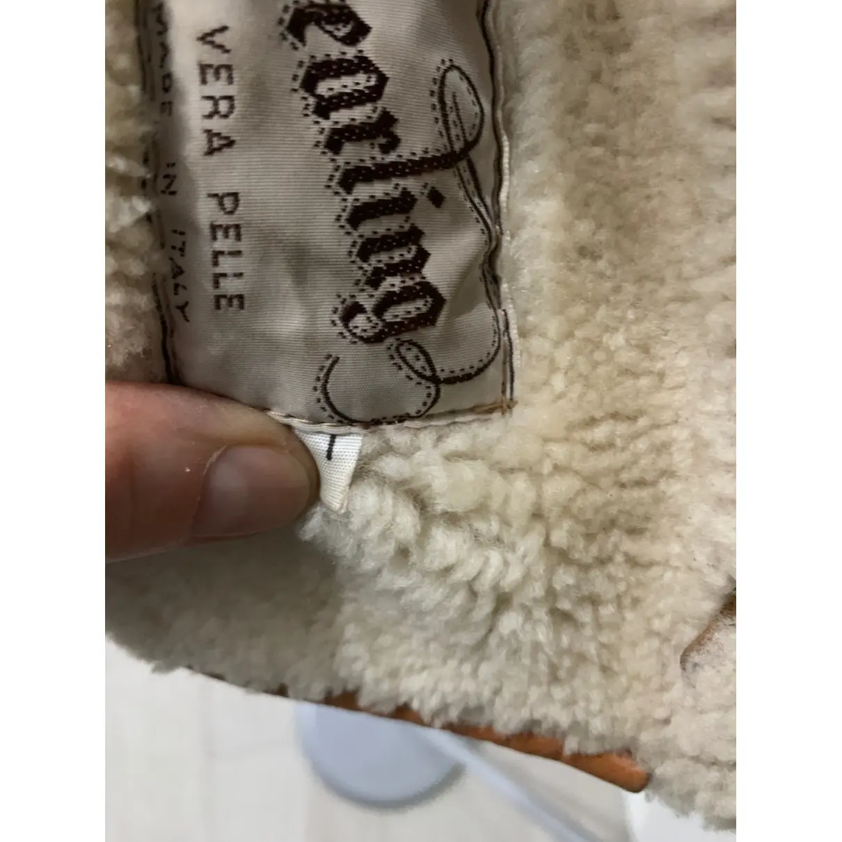 Leather coat Shearling - Vintage