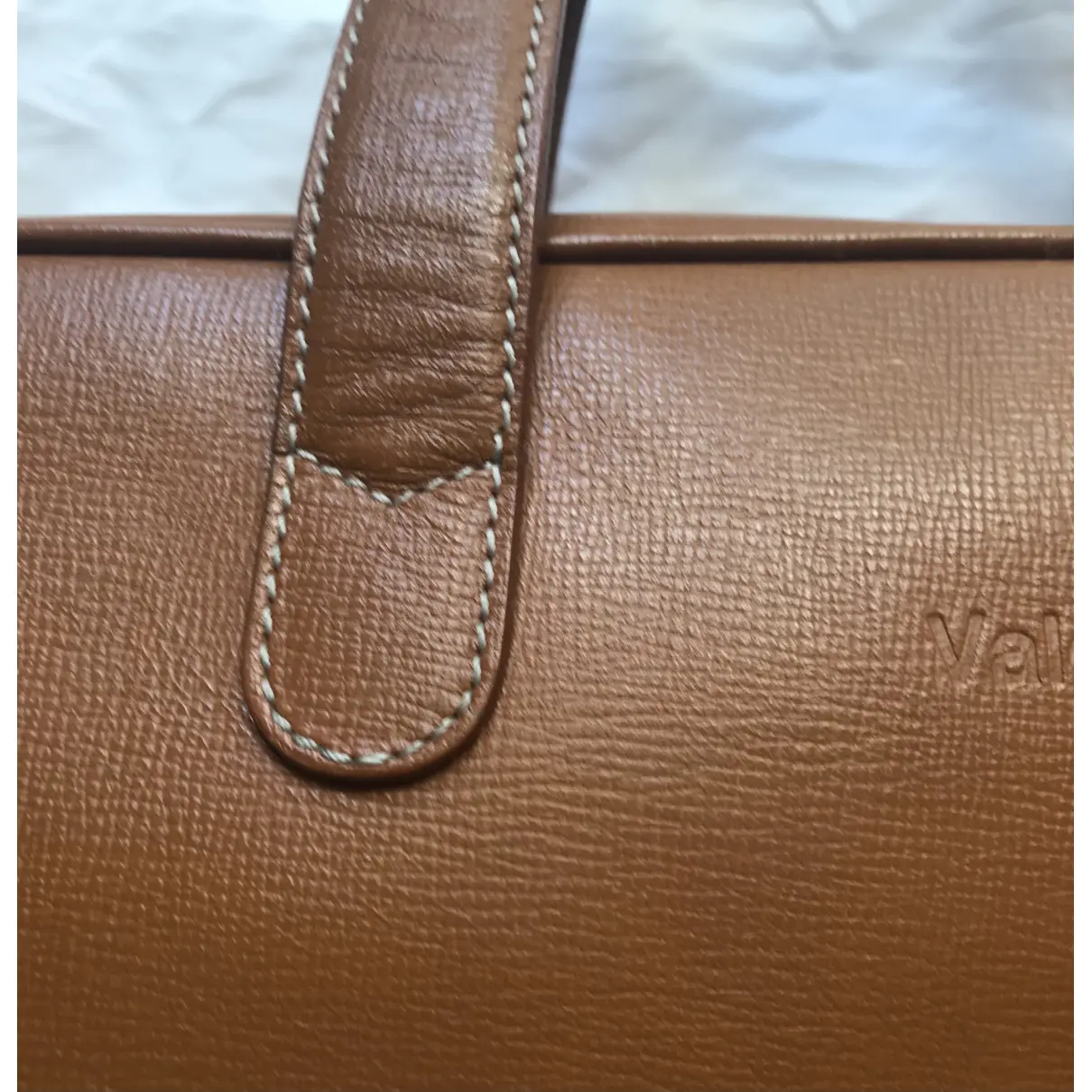 Leather handbag Valextra - Vintage