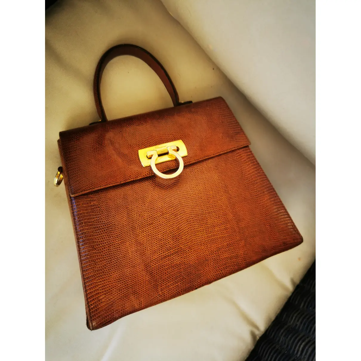 Buy Salvatore Ferragamo Sofia lizard handbag online