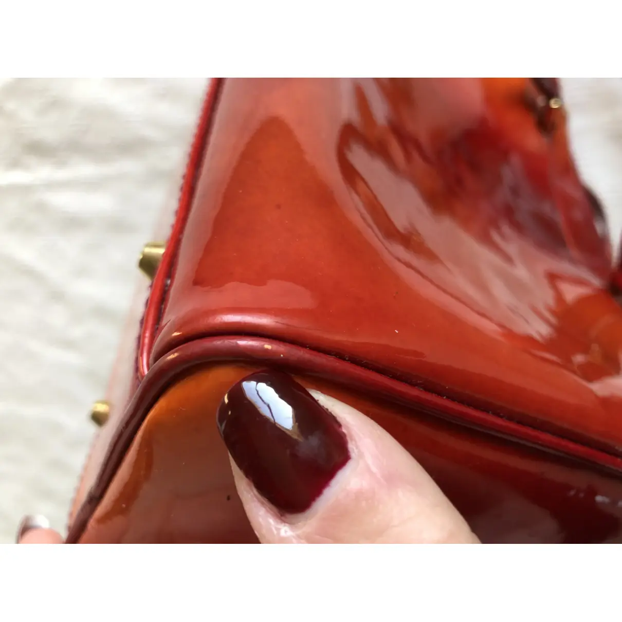 Patent leather handbag Christian Dior - Vintage
