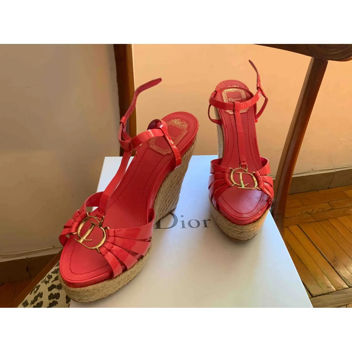 Buy Christian Dior Patent leather sandal online
