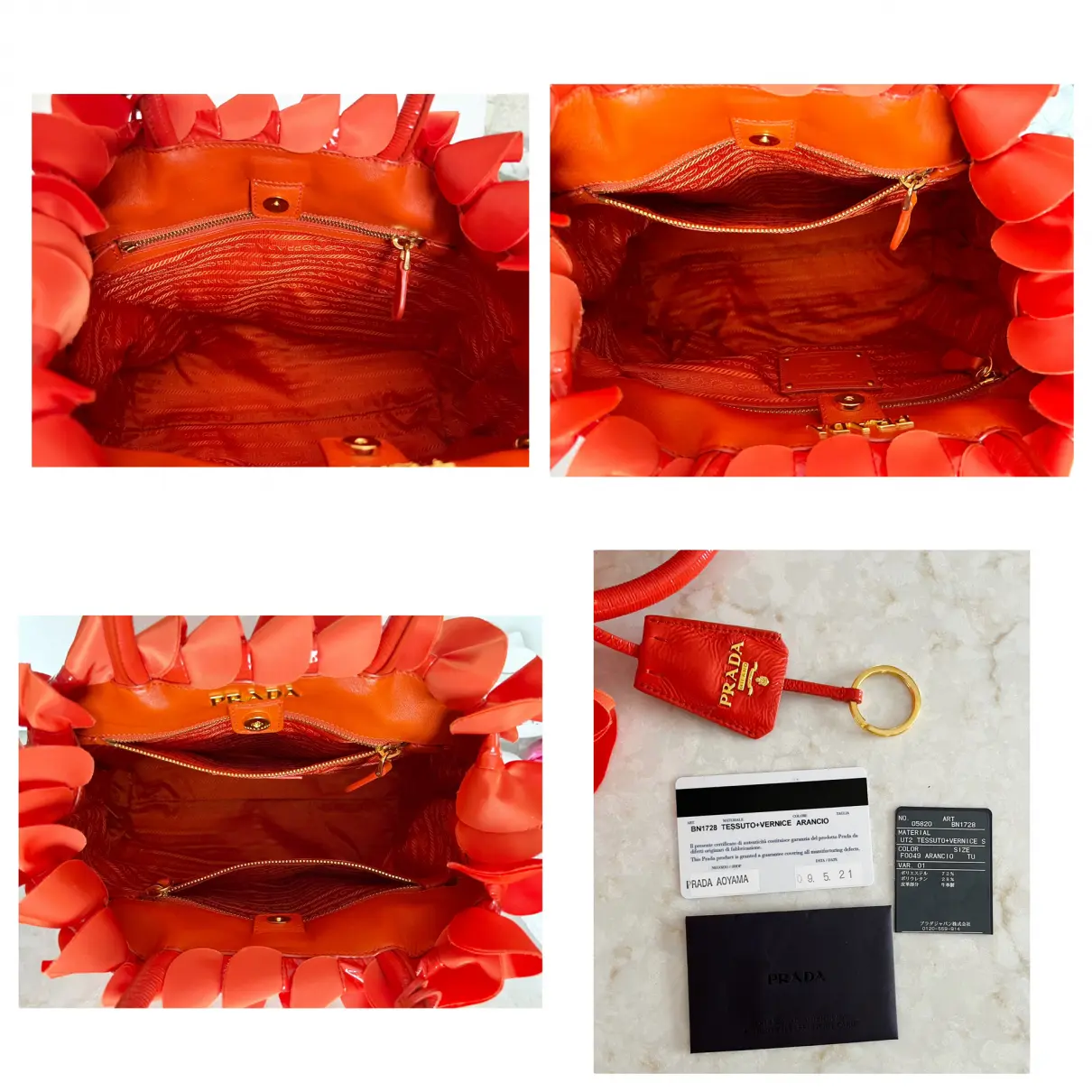 Patent leather mini bag Prada