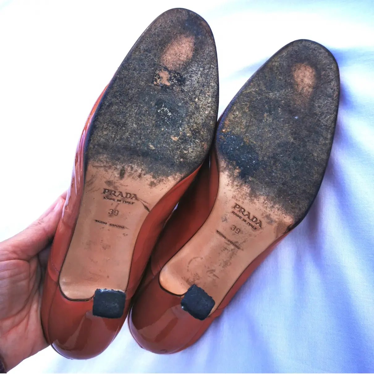 Patent leather sandals Prada - Vintage