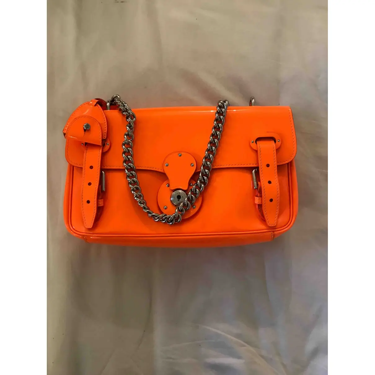 Ralph Lauren Collection Patent leather handbag for sale