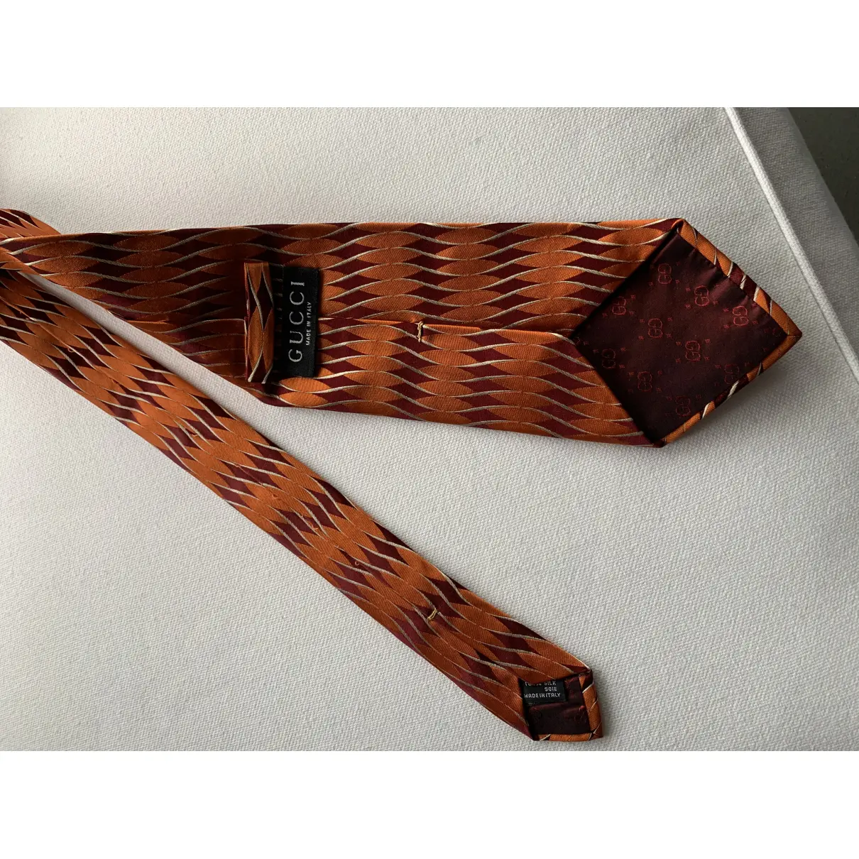 Silk tie Gucci - Vintage