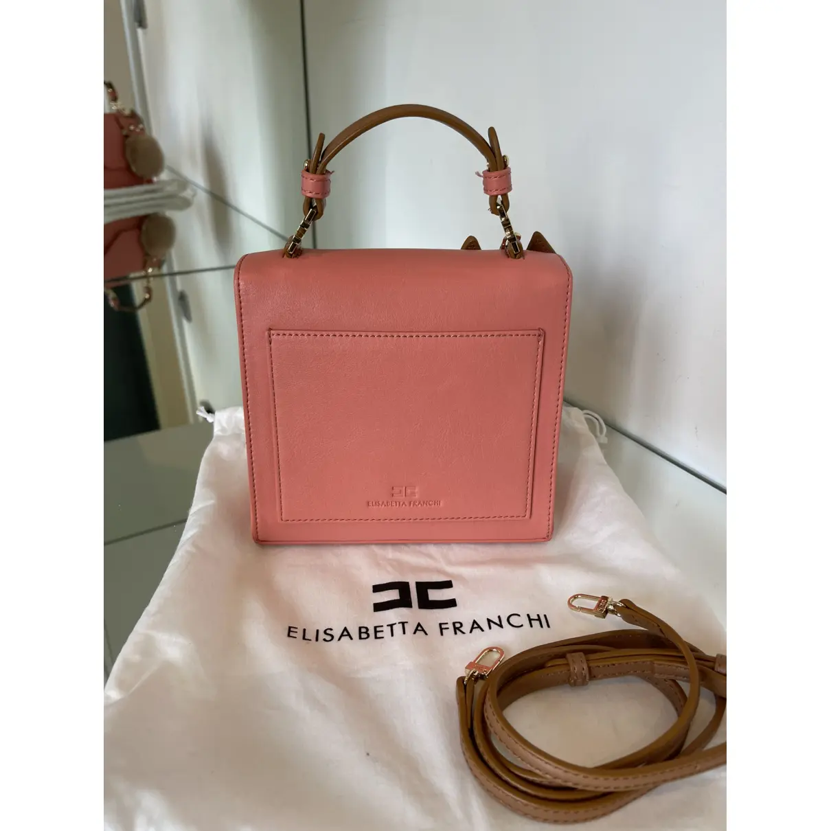 Buy Elisabetta Franchi Vegan leather handbag online