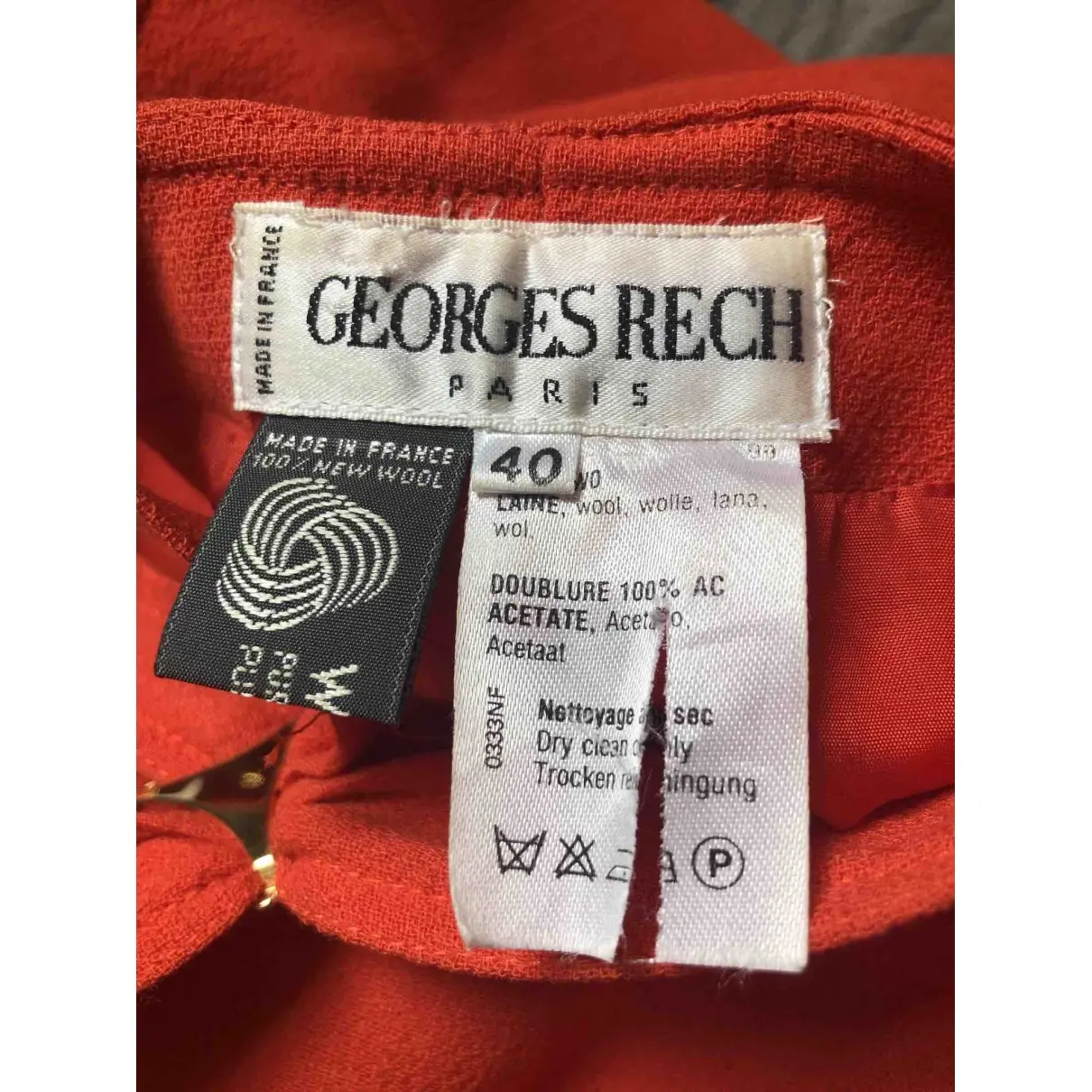 Wool mini dress Georges Rech