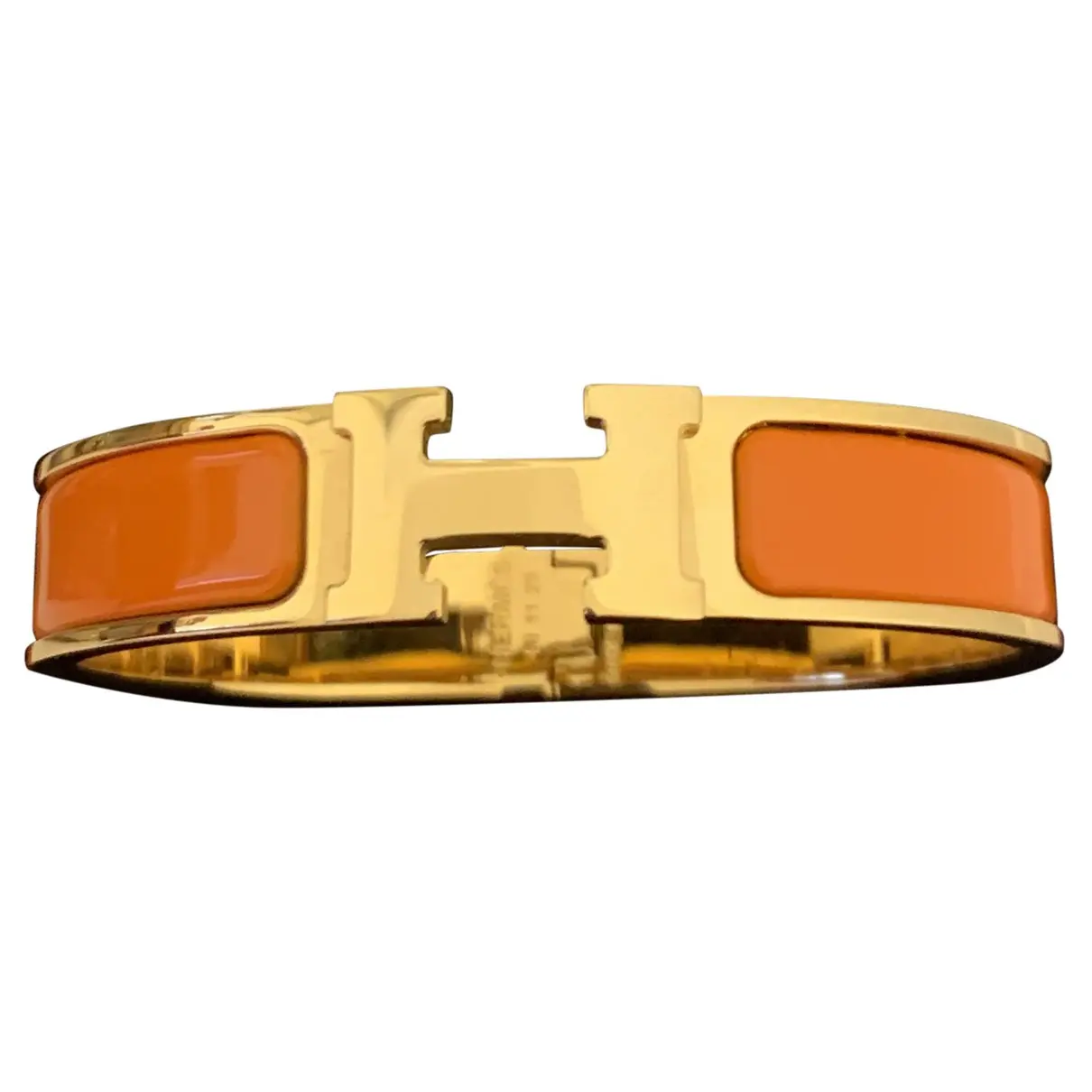 Clic H yellow gold bracelet Hermès