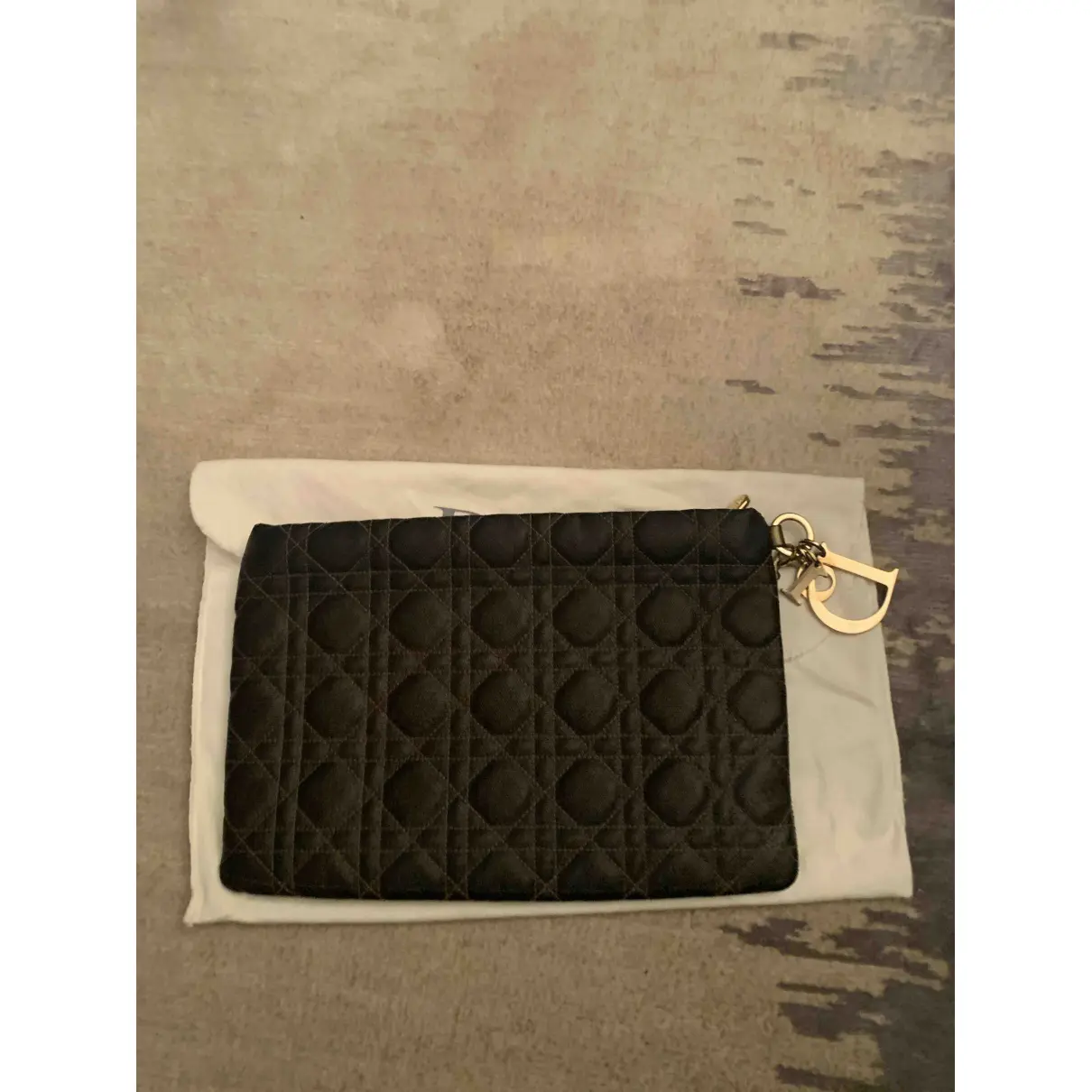 Buy Dior Lady Dior cloth clutch bag online