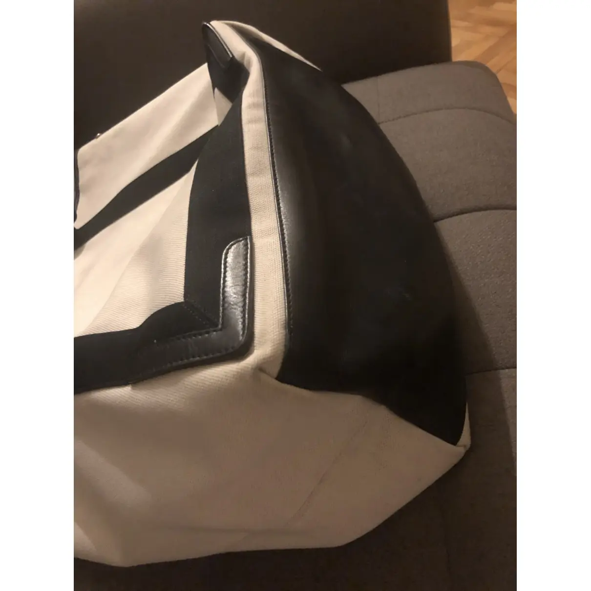 Navy cabas cloth handbag Balenciaga