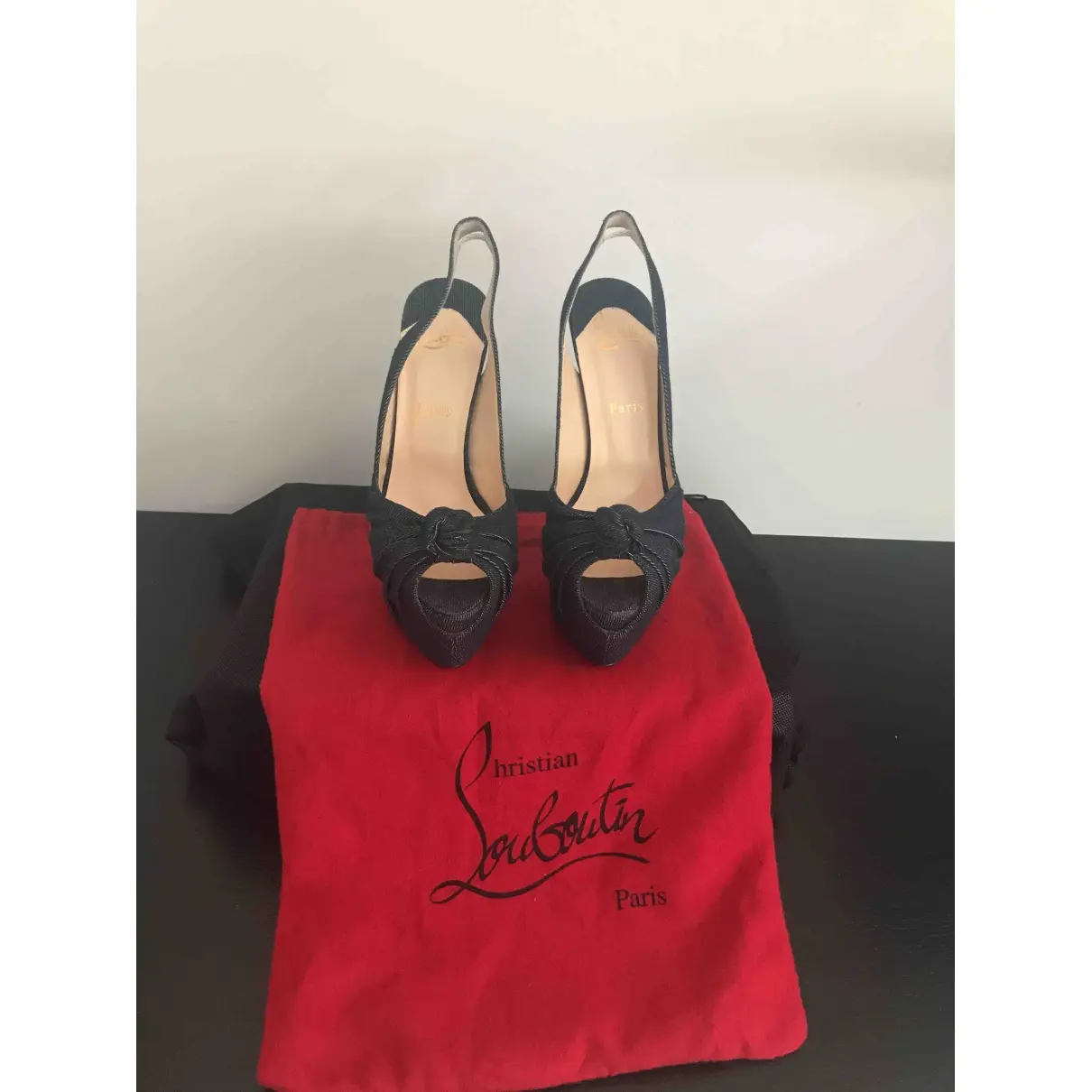 Christian Louboutin Private Number cloth heels for sale