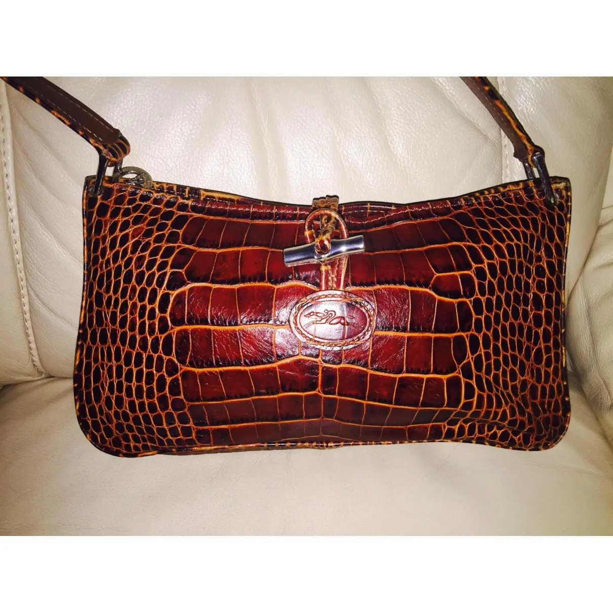 Longchamp Exotic leathers handbag for sale