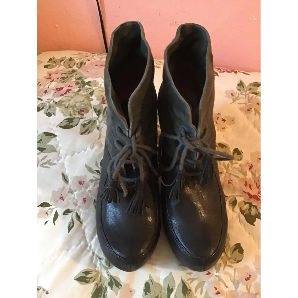 Leather lace up boots Jeffrey Campbell