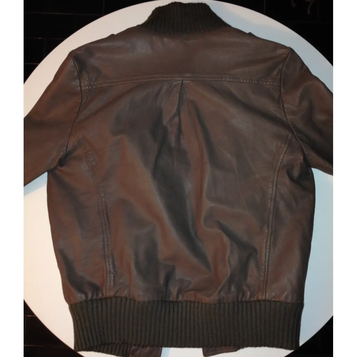 Maje Leather biker jacket for sale