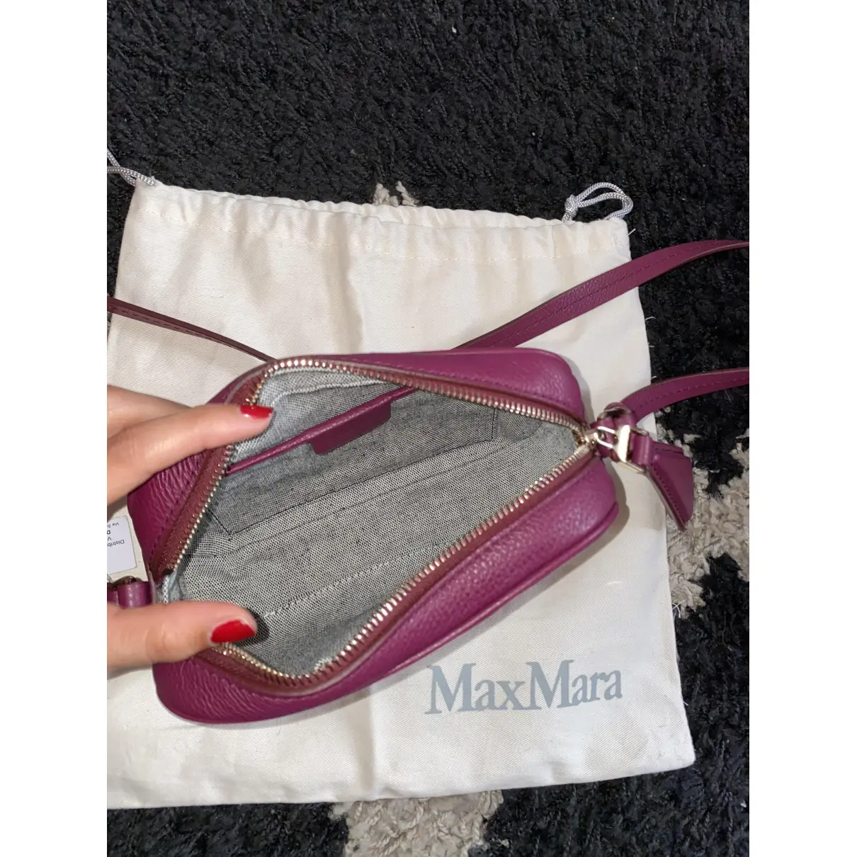 Leather crossbody bag Max Mara
