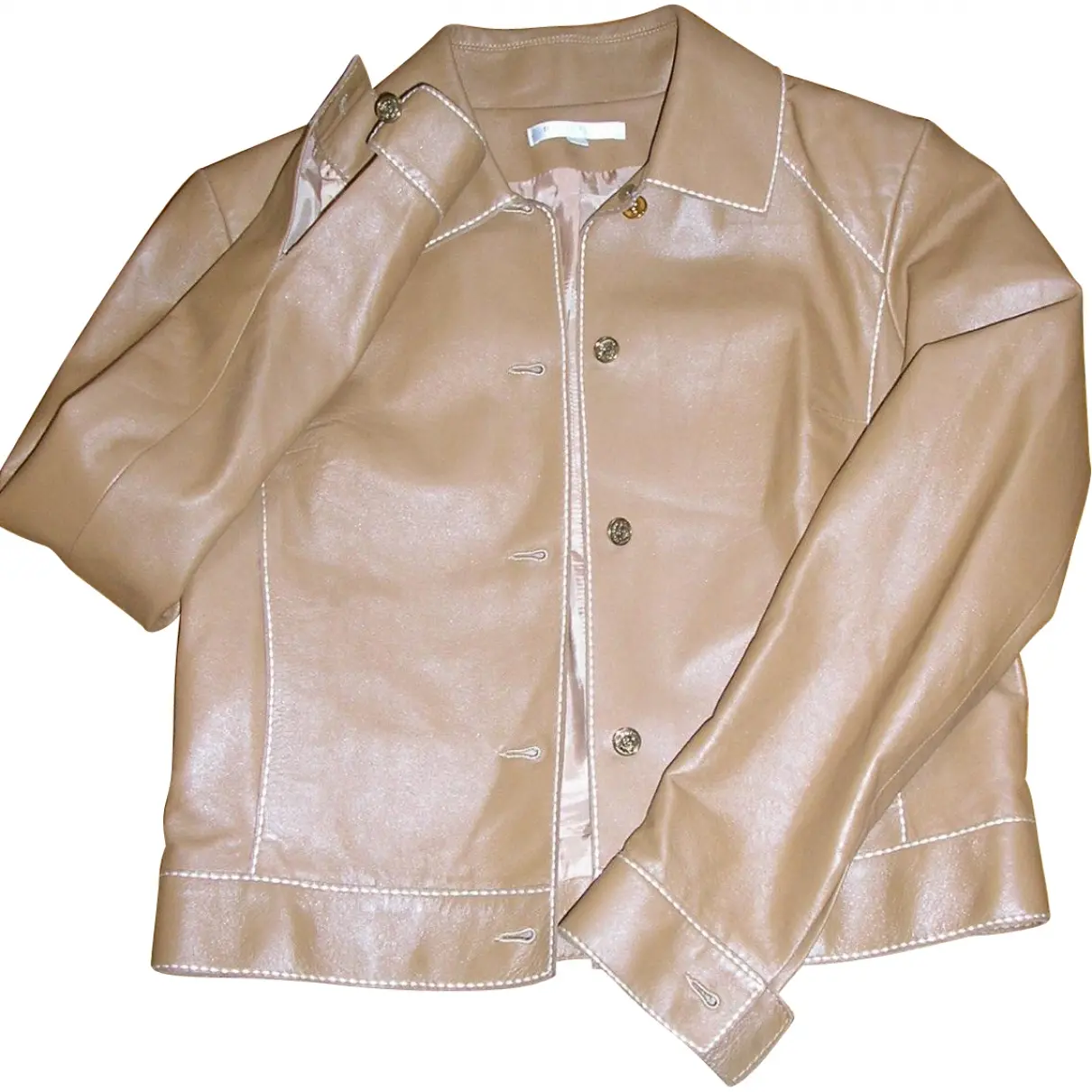 Leather short vest Paule Ka
