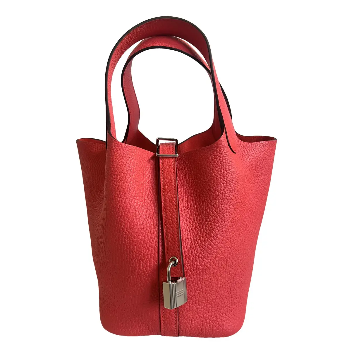 Picotin leather tote