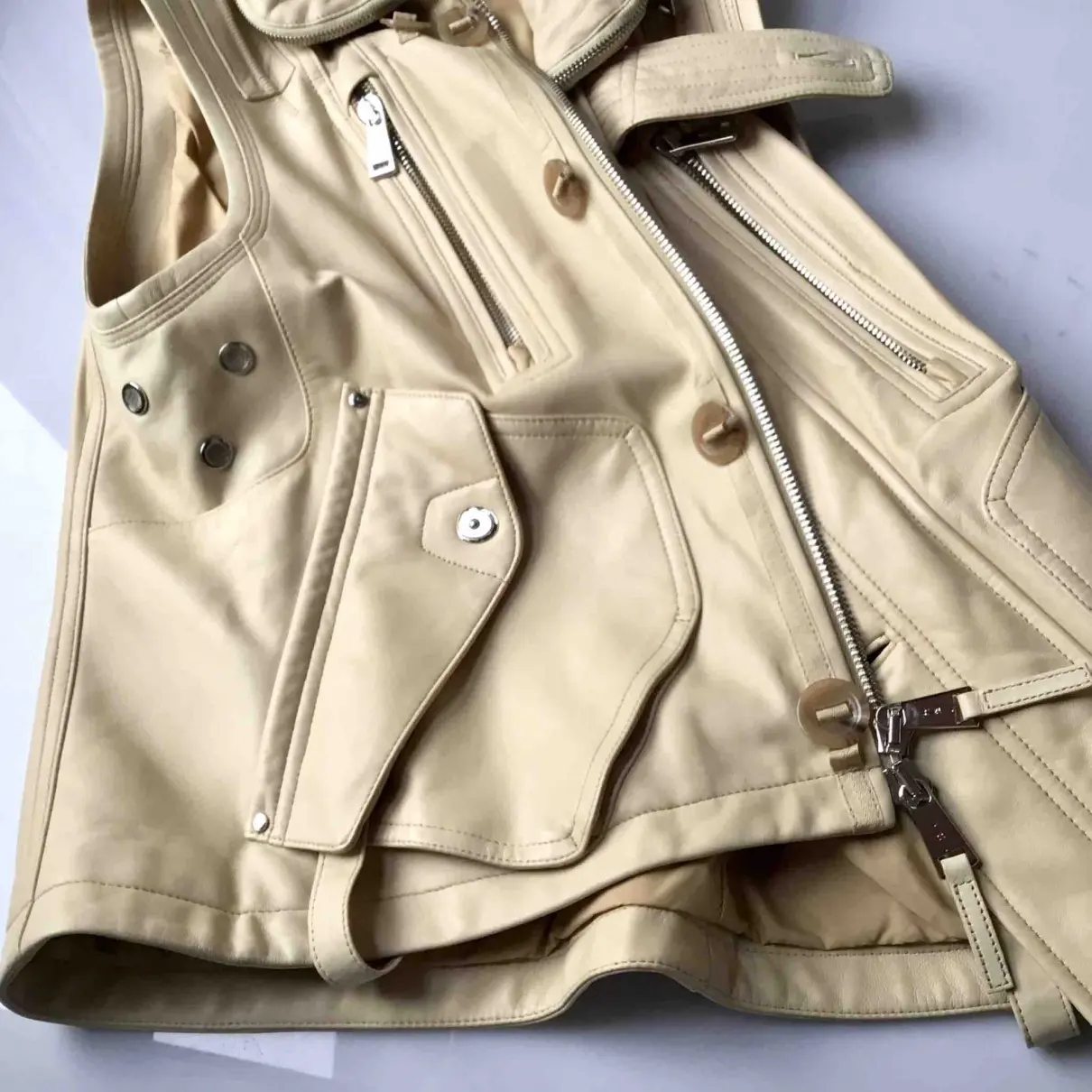 Leather biker jacket Polo Ralph Lauren - Vintage