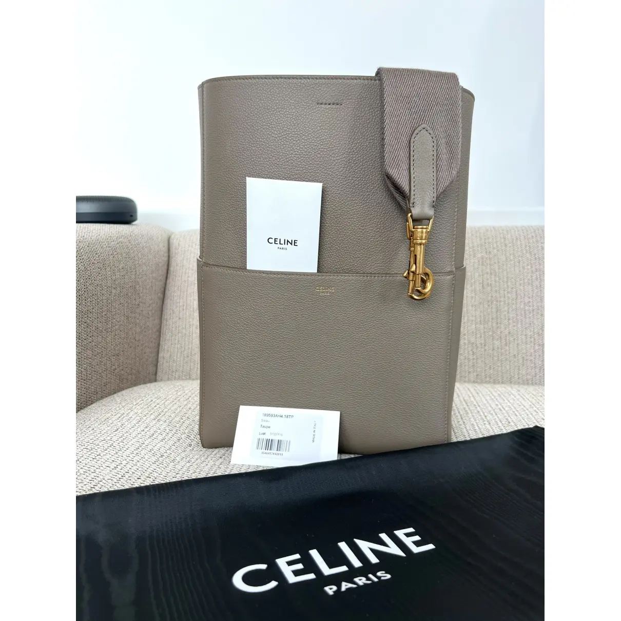 Buy Celine Seau Sangle leather tote online