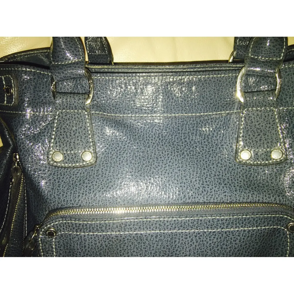 Longchamp Idole patent leather handbag for sale