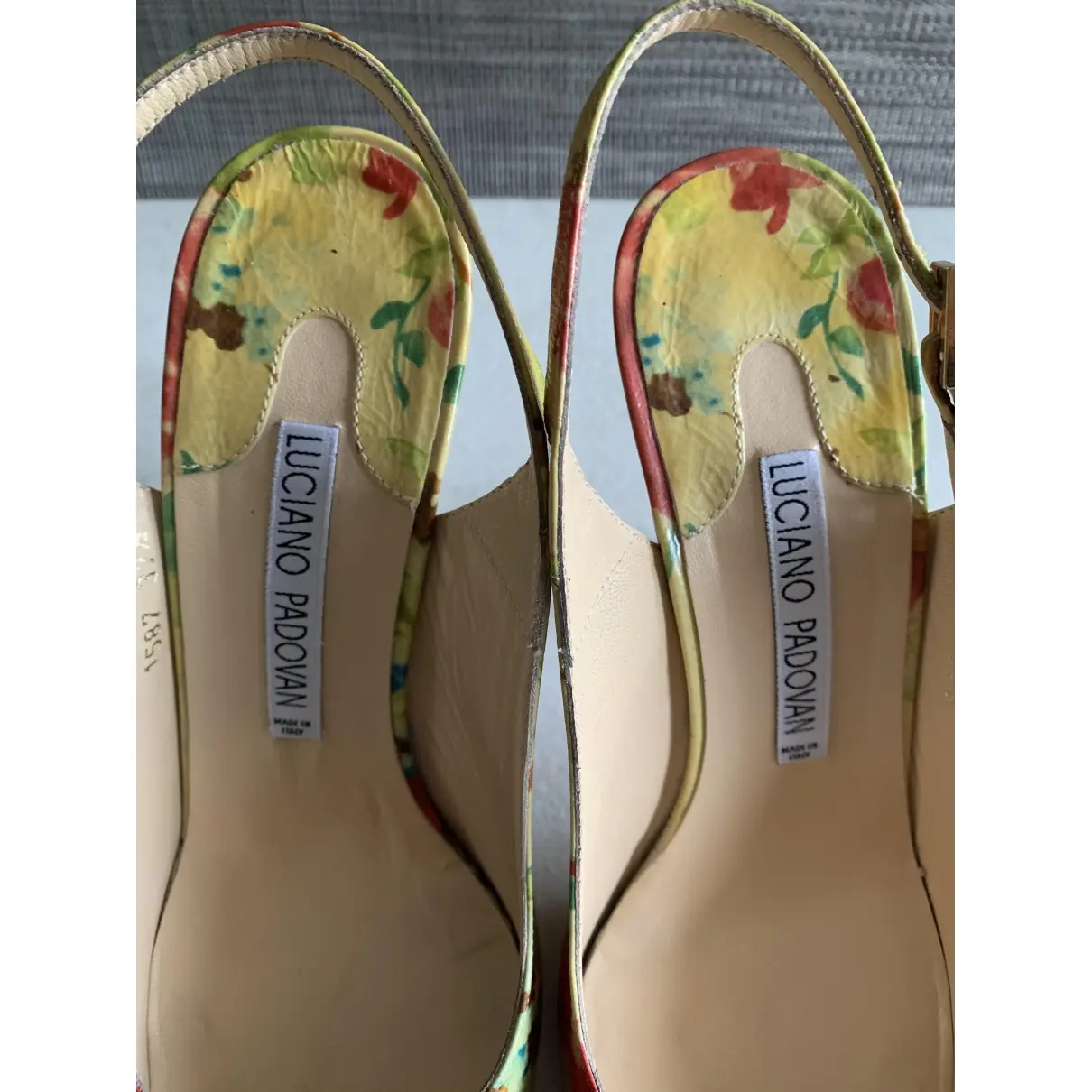 Luciano Padovan Patent leather heels for sale