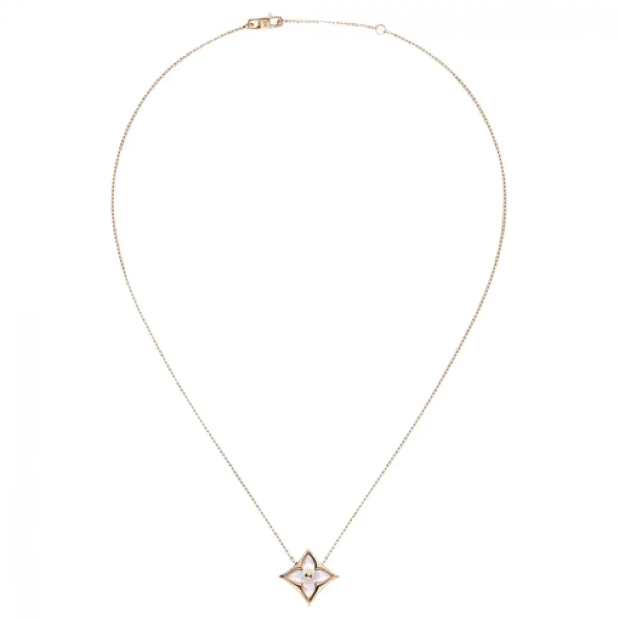 Blossom pink gold necklace