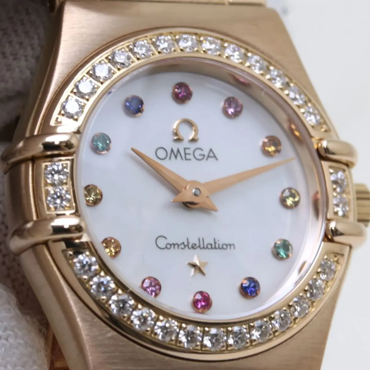 Constellation pink gold watch Omega