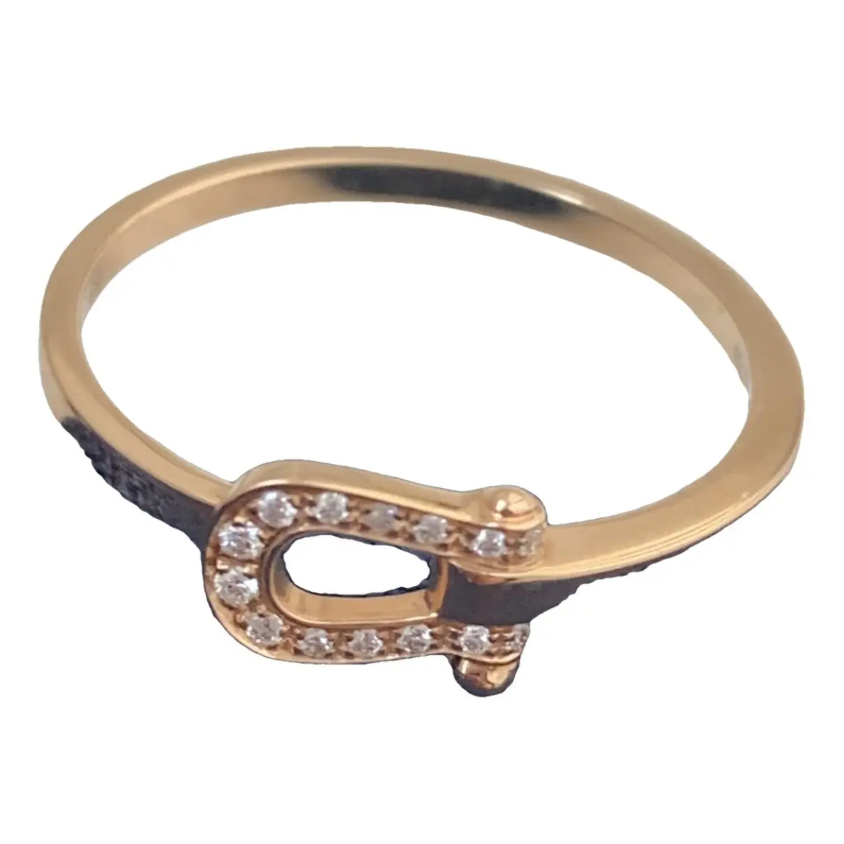 Force 10 pink gold ring