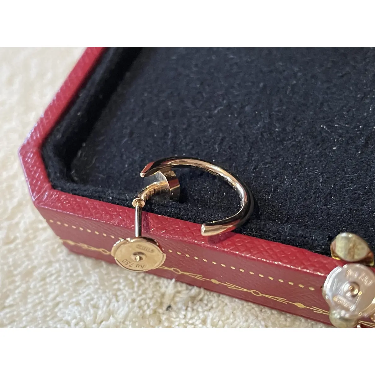 Buy Cartier Juste un Clou pink gold earrings online