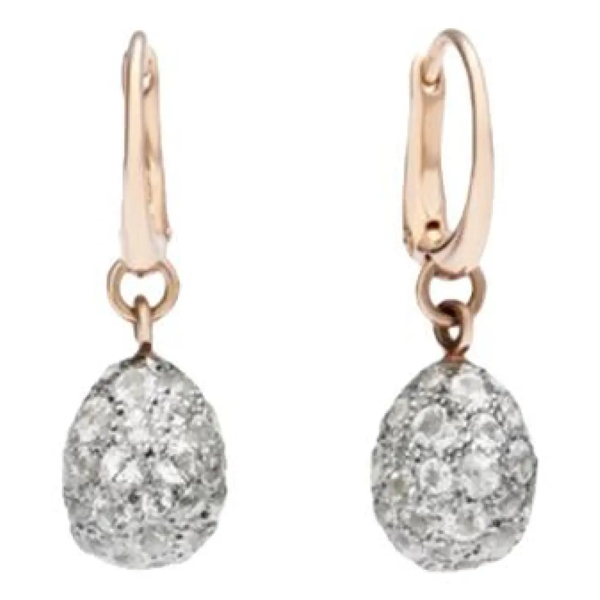 Tabou pink gold earrings