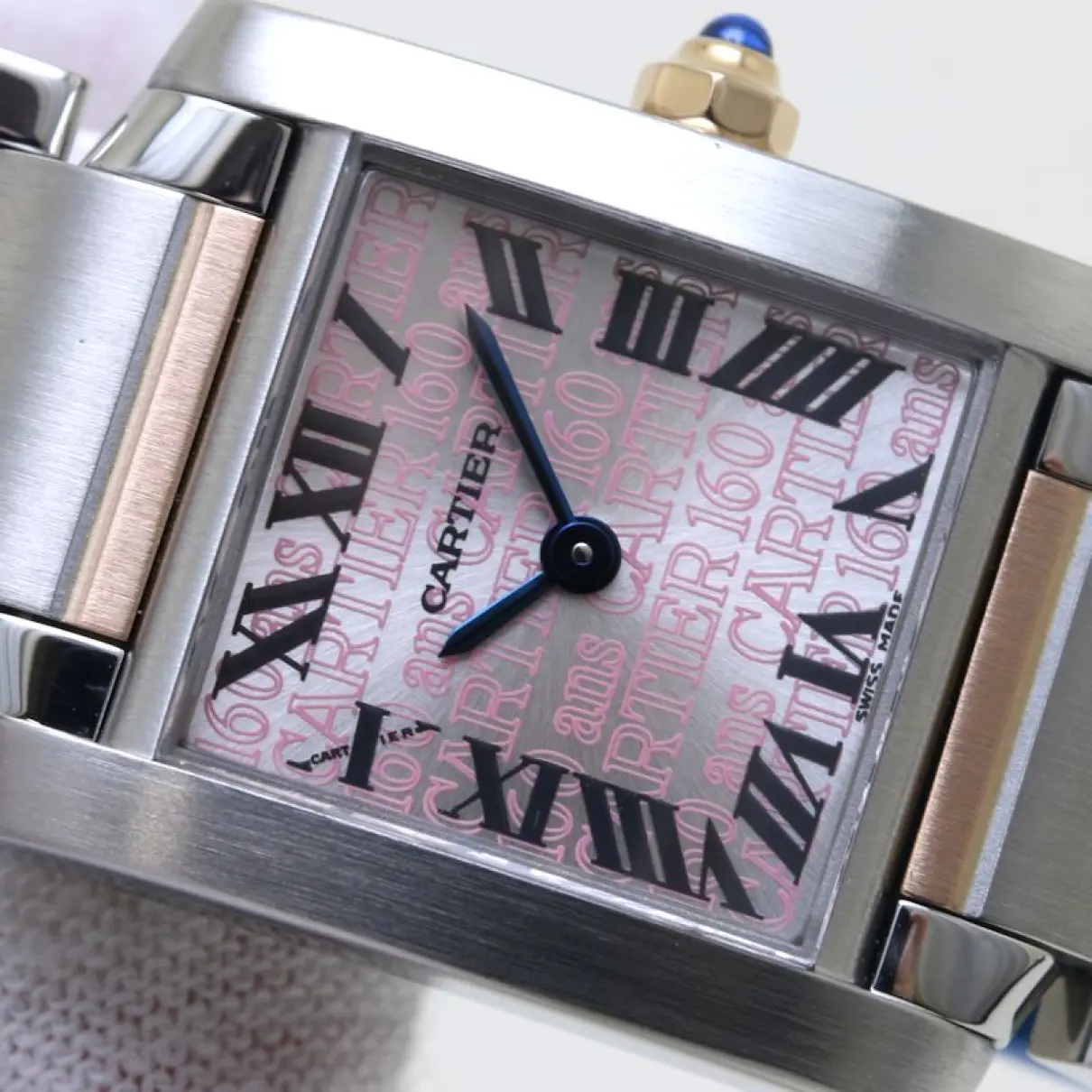 Tank Française pink gold watch Cartier