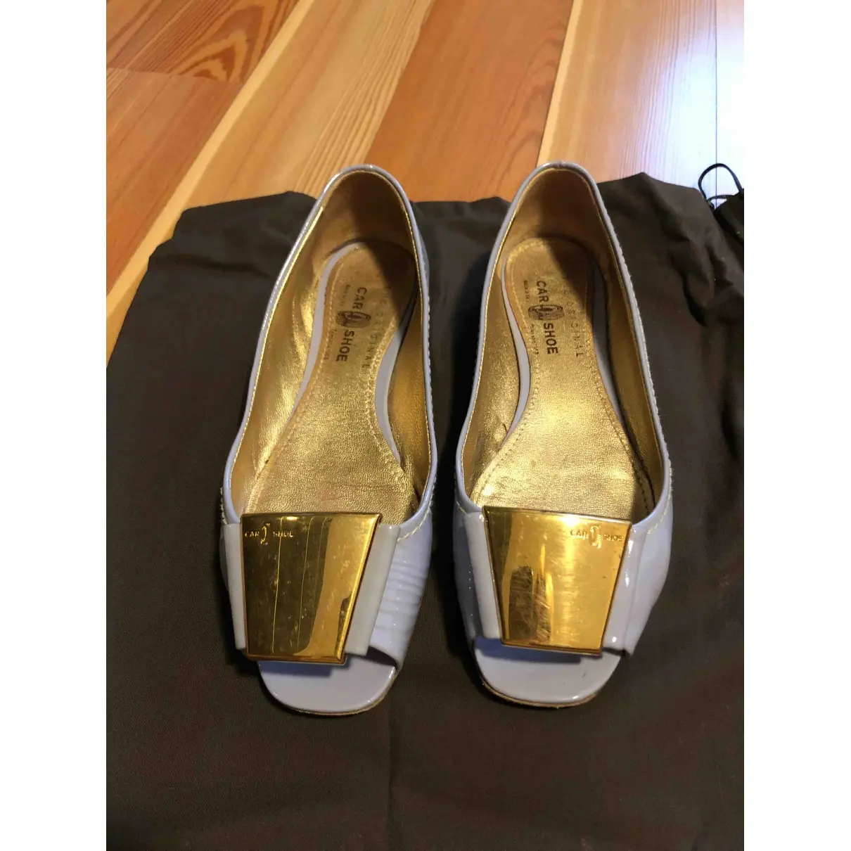 Carshoe Patent leather ballet flats for sale