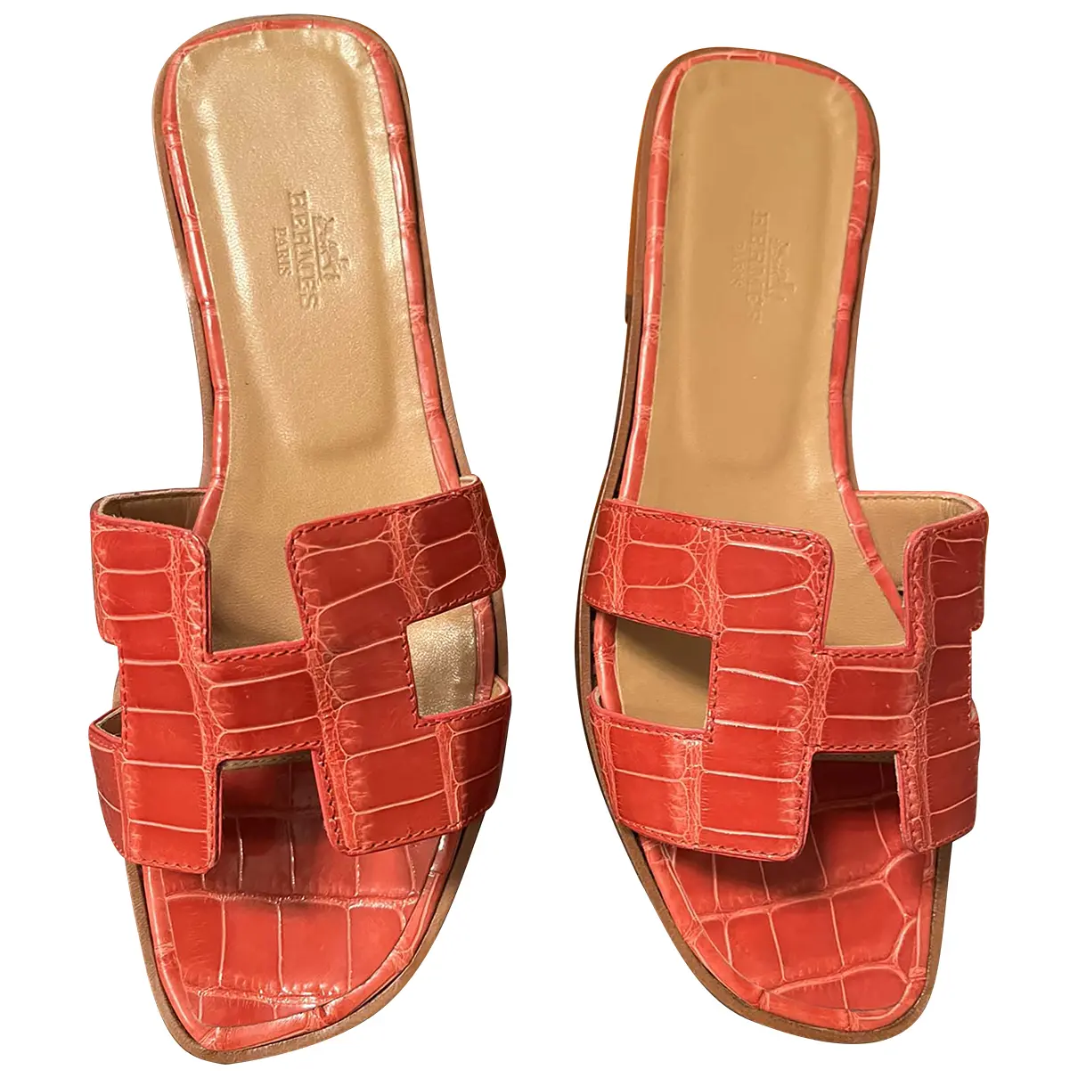 Alligator sandals Hermès