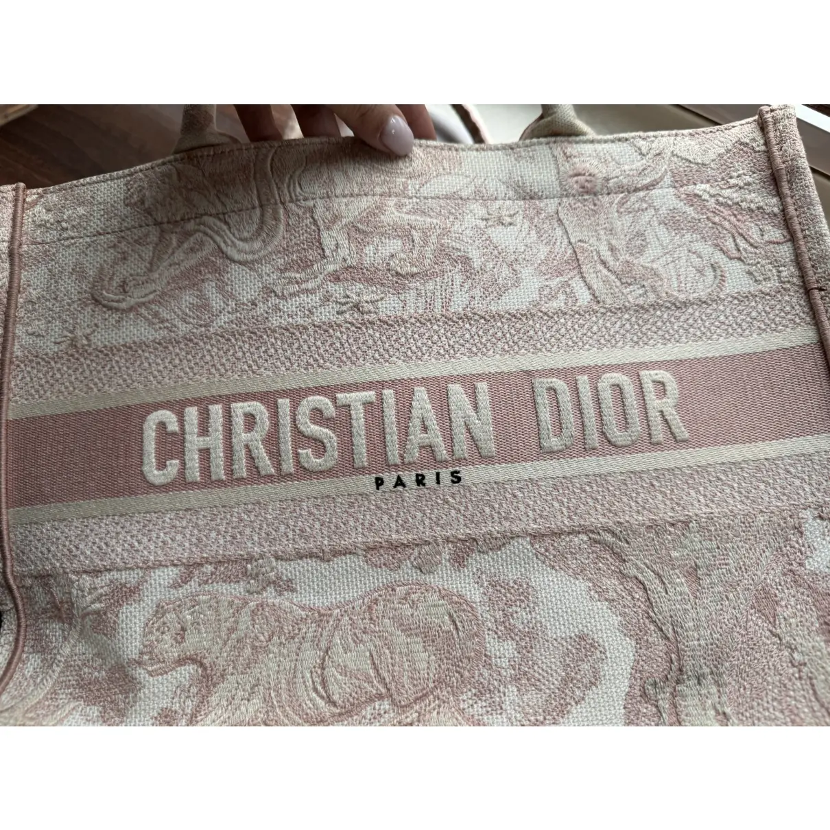 Book Tote cloth tote Dior