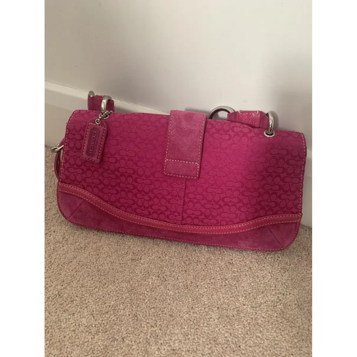 Buy Coach Signature Sufflette cloth handbag online