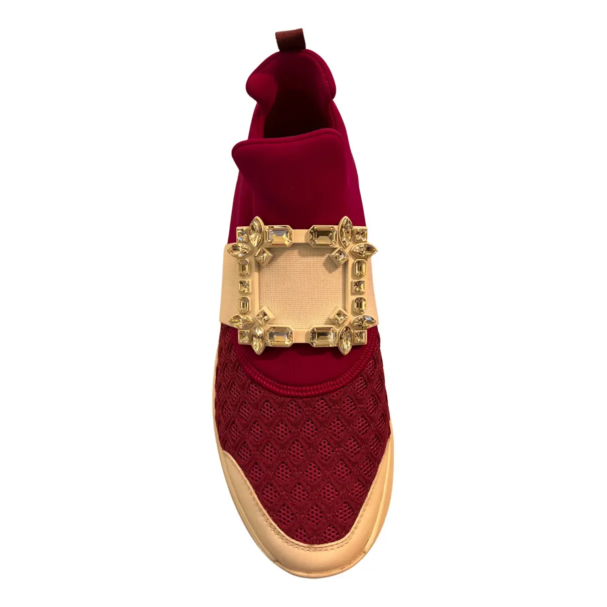 Sneaky Viv Strass Buckle cloth trainers Roger Vivier