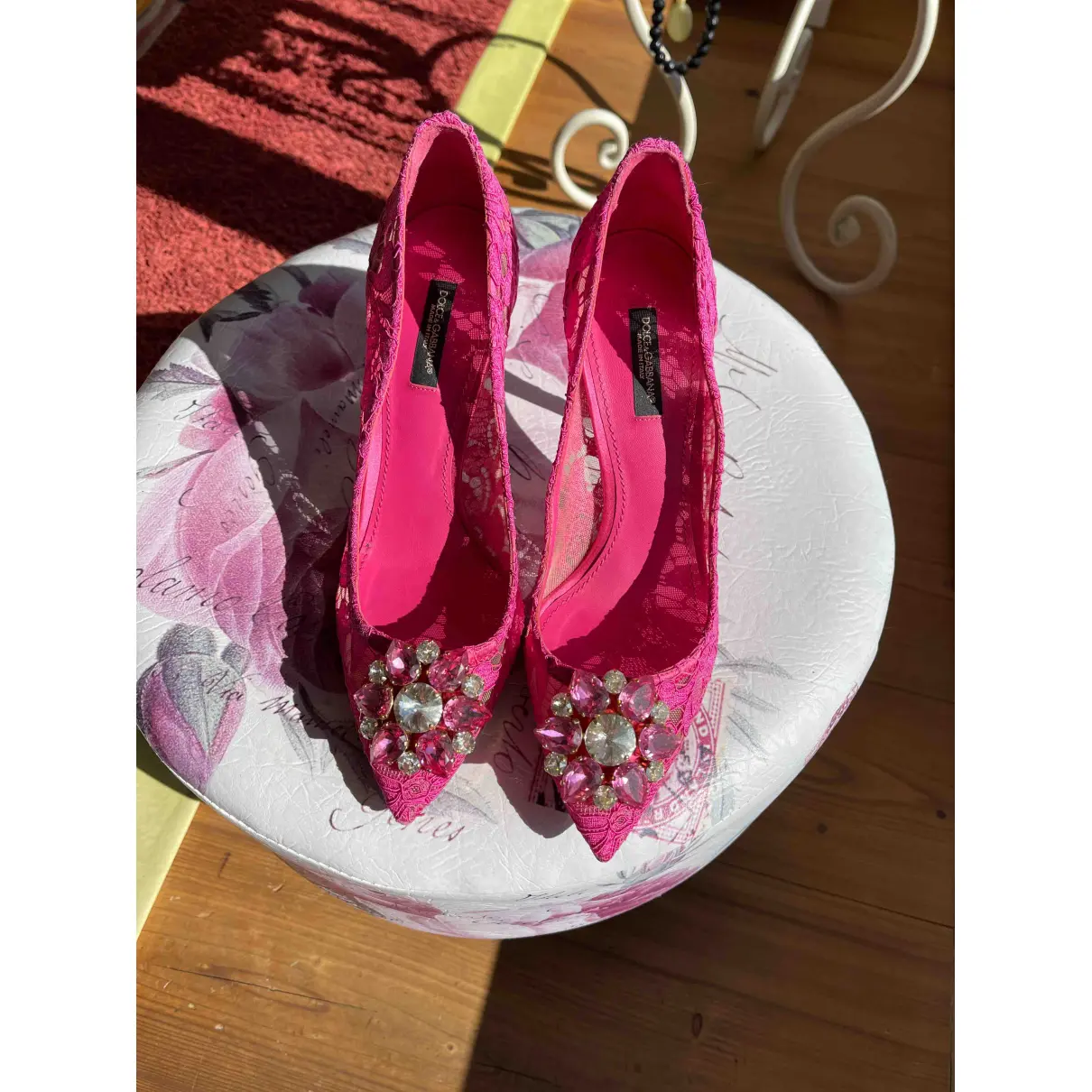 Buy Dolce & Gabbana Taormina cloth heels online