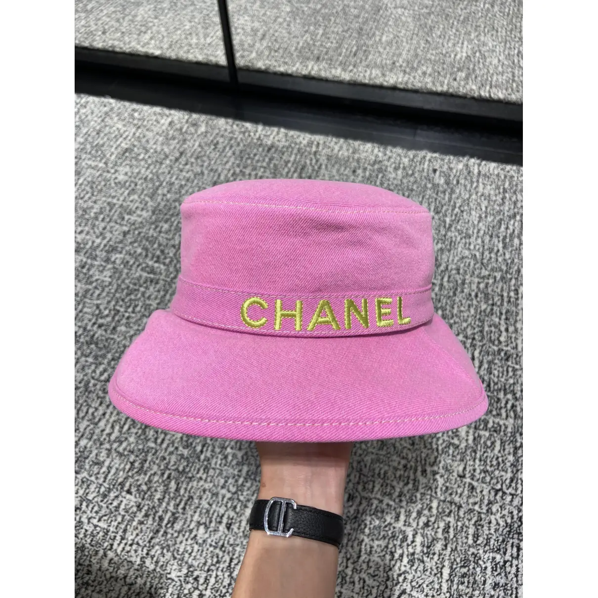 Pink Cotton Hat Chanel