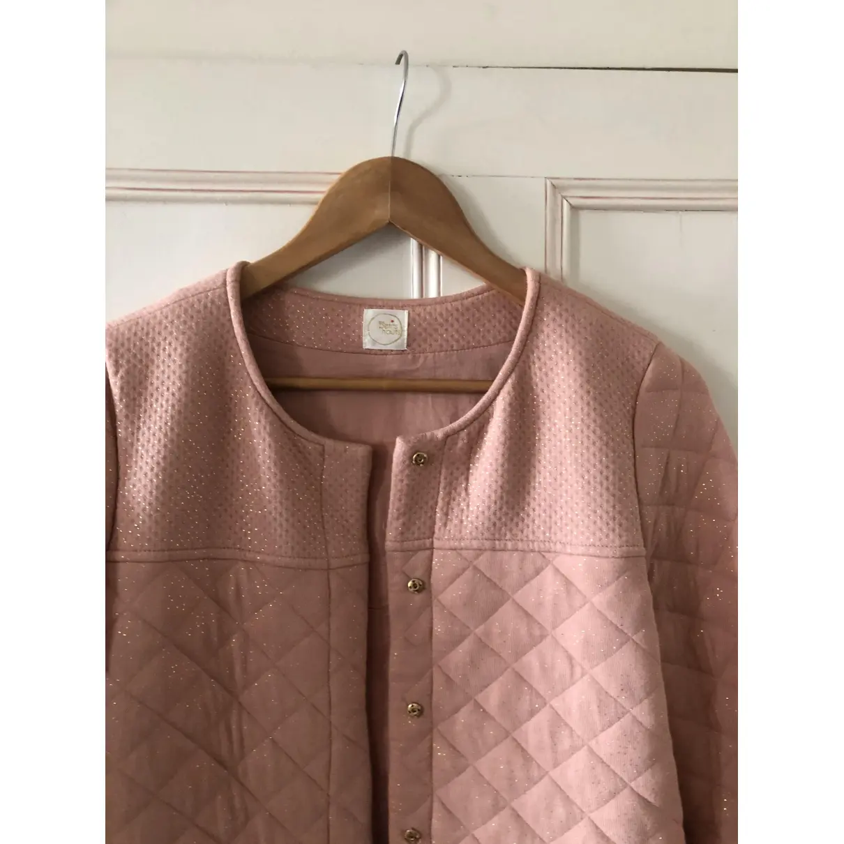 Buy Des Petits Hauts Pink Cotton Jacket online