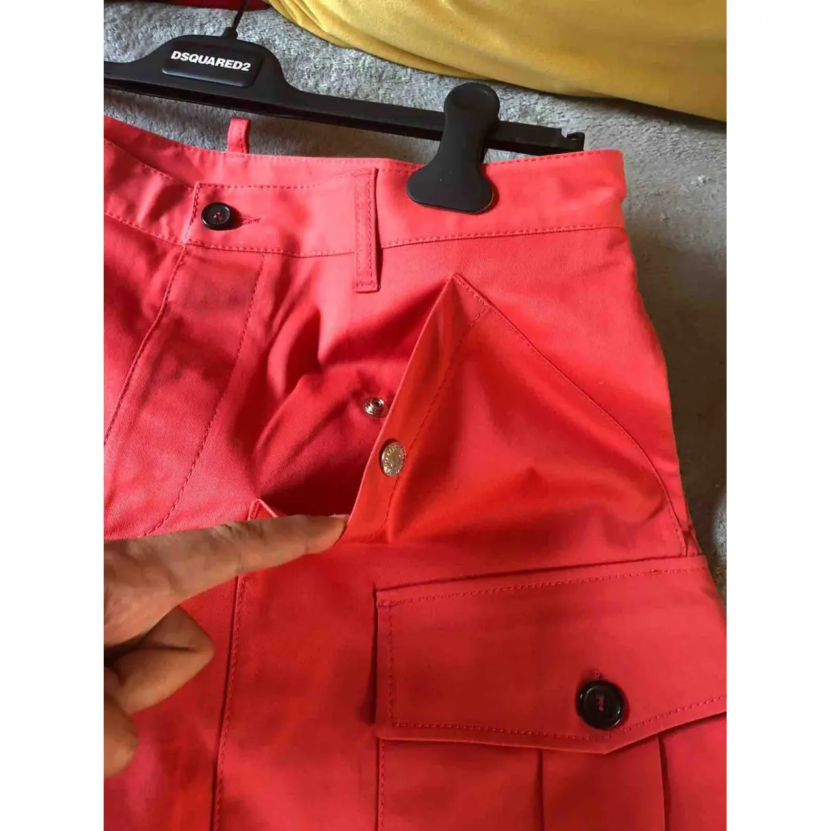 Pink Cotton Shorts Dsquared2